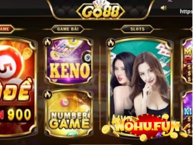 Các sảnh game Go88 nổ hũ