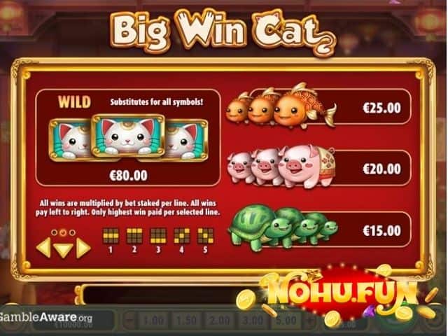 Giới thiệu luật chơi big win cat cơ bản