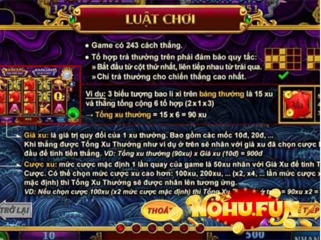 Luật chơi Kho tàng Ngũ Long