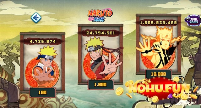 Naruto Slots - Trò chơi nổ hũ 789Club cực hay